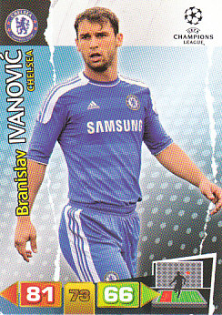 Branislav Ivanovic Chelsea 2011/12 Panini Adrenalyn XL CL #82